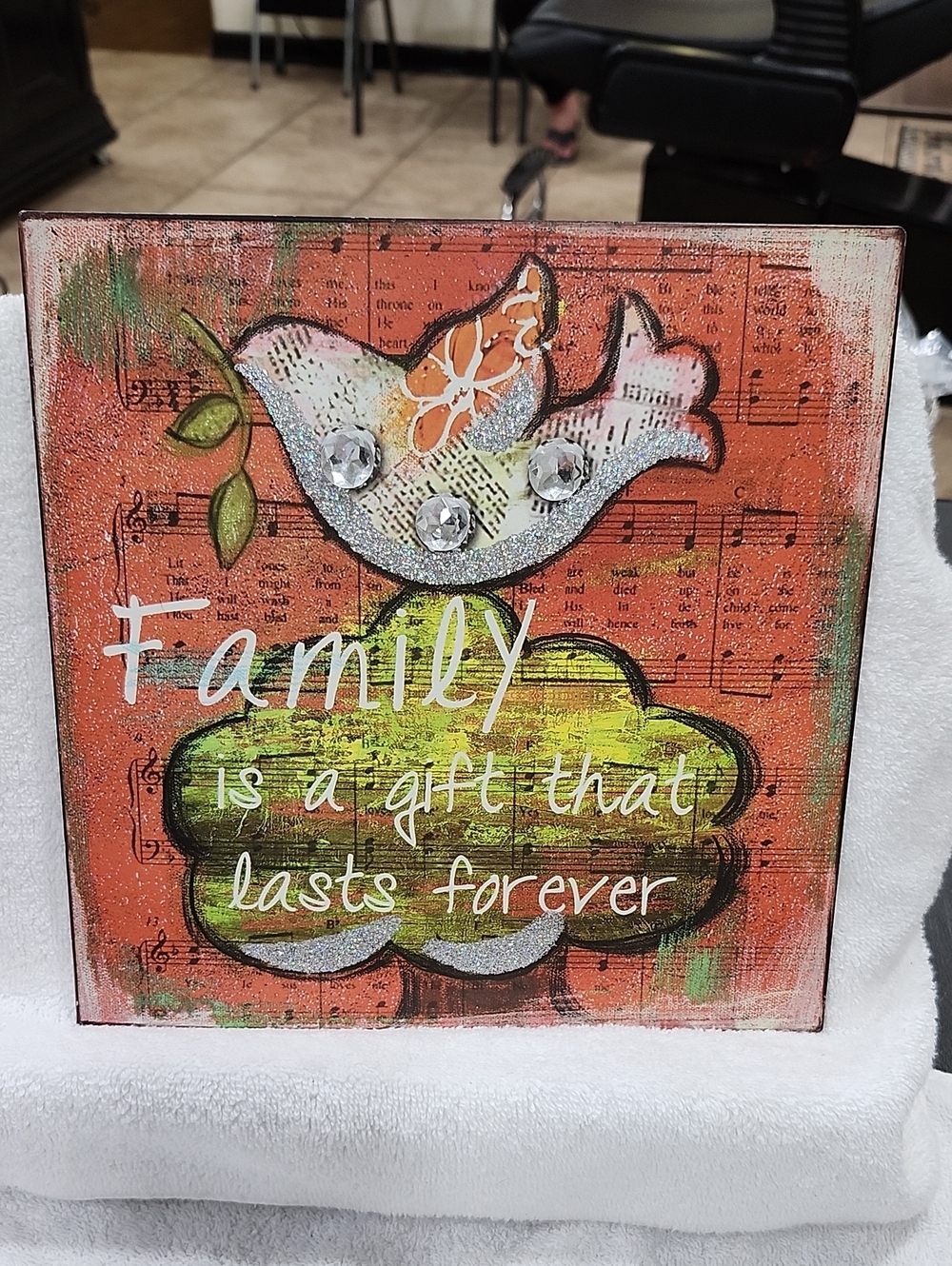 MIXED-ART FAMILY METAL WALL ART SIGN